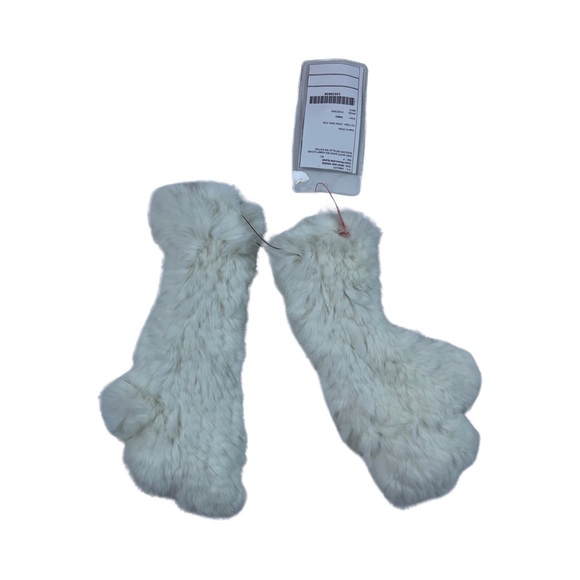 Knitted Rabbit Fingerless Mittens - Picture 4 of 4